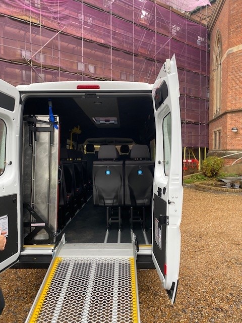 New minibus and ramp